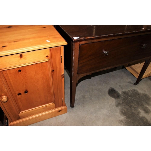 3280 - Pine Cabinet and a Mahogany Chest