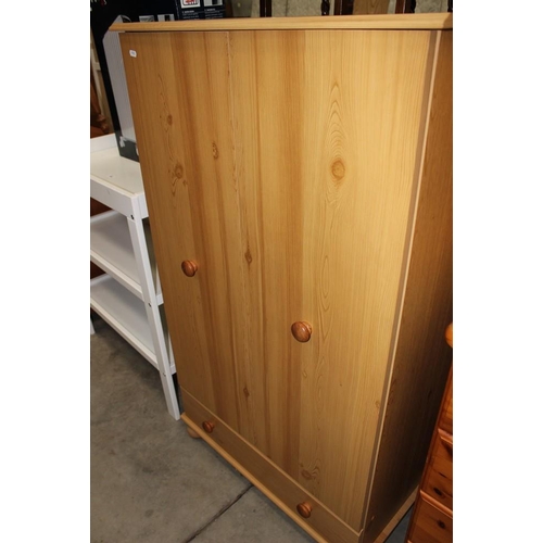 3297 - Pine Effect Childs Wardrobe