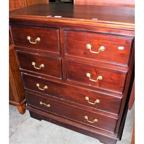 3304 - Mahogany 4 over 2 Drawer Chest