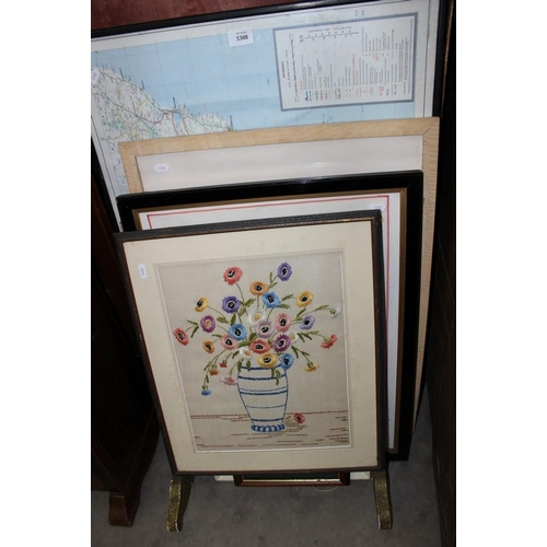 3308 - Quantity of Framed Prints & Fireguard