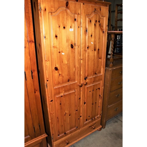 3317 - Pine 2 Door Wardrobe