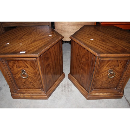 3324 - Pair of Octagonal Lamp Tables