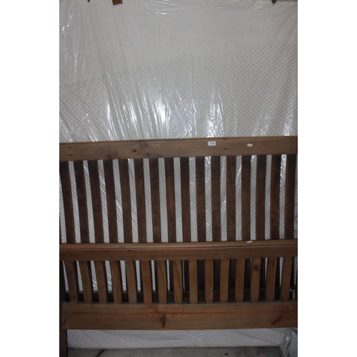 3329 - Pine King Size Bed Frame by Reclaimed with a Tempur Mattress