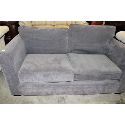 3364 - Grey Fabric Upholstered 2 Seat Sofa.