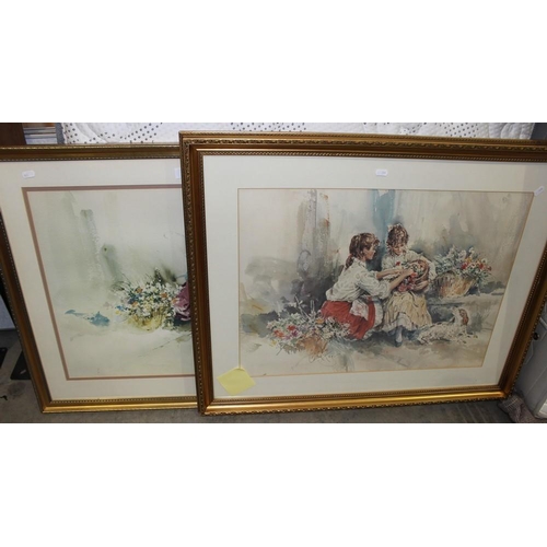 3371 - 2 Gilt Framed Prints.