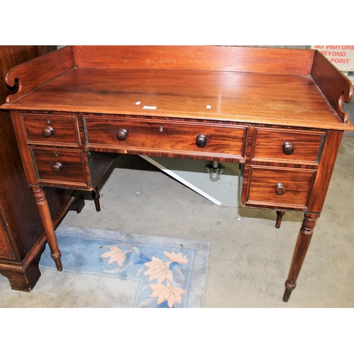 3437 - Victorian Mahogany Desk