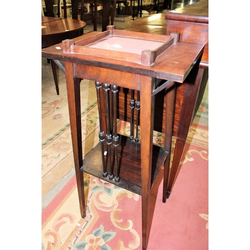 3446 - Art Deco Mahogany Plant Stand