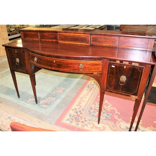 3447 - Edwardian Mahogany High Back Sideboard