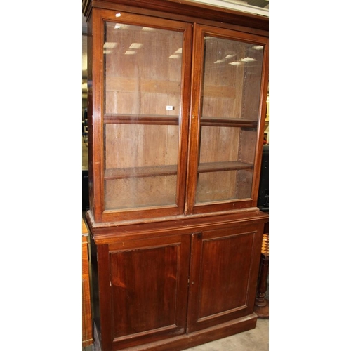 3464 - Victorian Mahogany Bookcase on Base