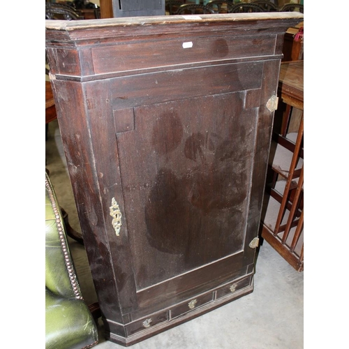 3478 - Antique Mahogany Corner Cabinet