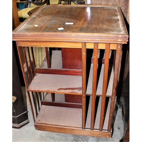 3479 - Mahogany Revolving Bookcase