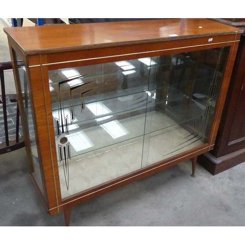 3463 - Vintage Teak China Cabinet