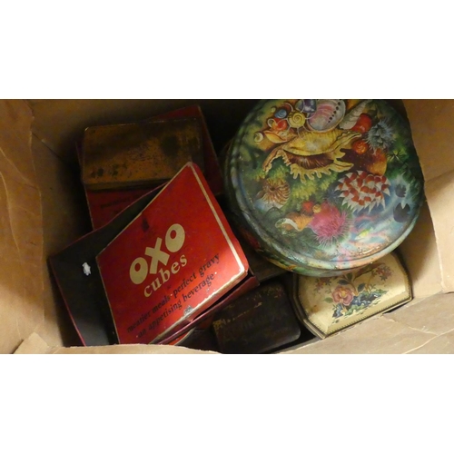 1268 - Large Box of Advertising Tins.