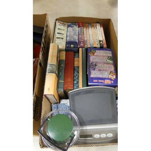 1393 - Box - Books, DVDs, Salter Scales etc.