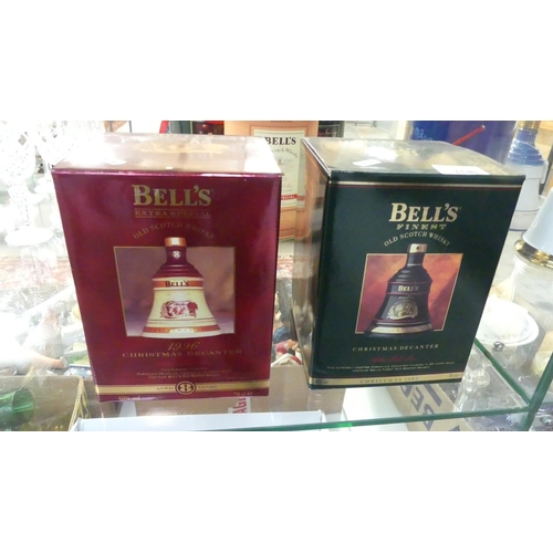 1540 - Two Bells Christmas Whisky Decanters.