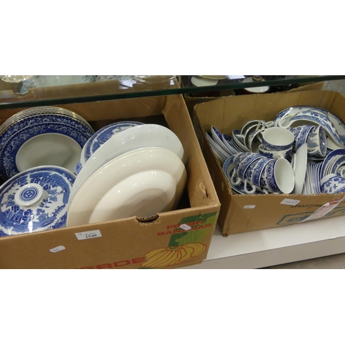 1549 - Two Boxes - Blue & White Transfer Printed Tea Ware.