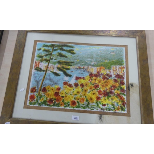 1558 - Mediterranean Pastel, approx 54 x 38cm.