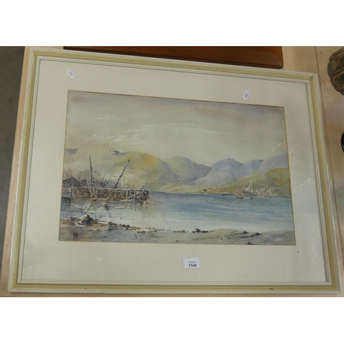 1568 - Framed Watercolour - 