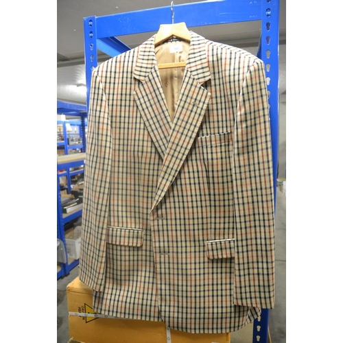 168 - Men's Check Suit Jacket Size 46R