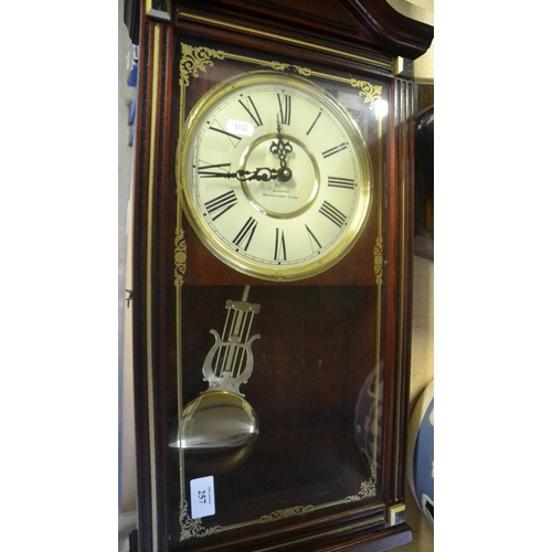 257 - President Mahogany Wall Clock