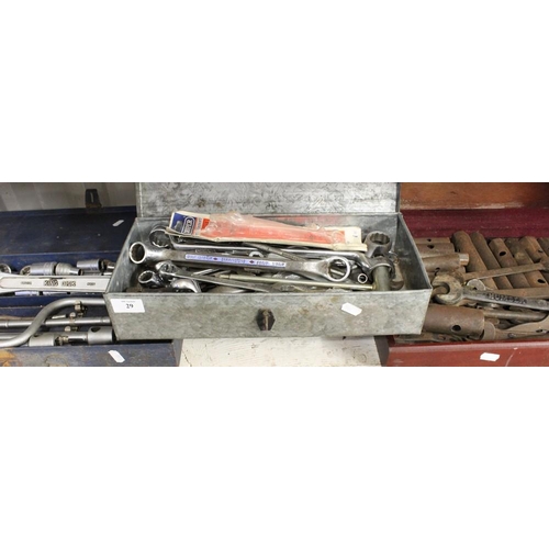 29 - Assorted Spanners and Socket Sets