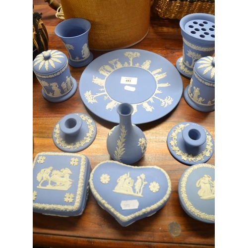 481 - Assorted Wedgwood Jasper Ware