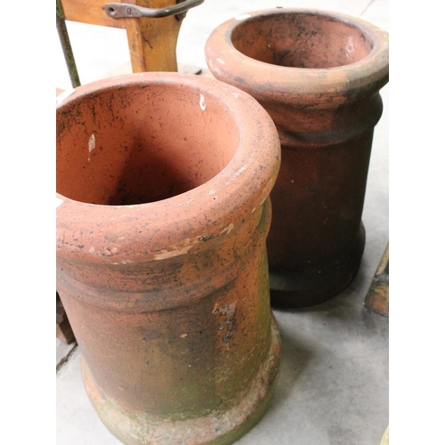 54 - Pair of Terracotta Chimney Pots