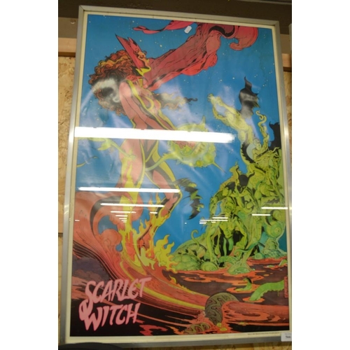 566 - Marvel Comics Scarlet Witch Advertising Poster