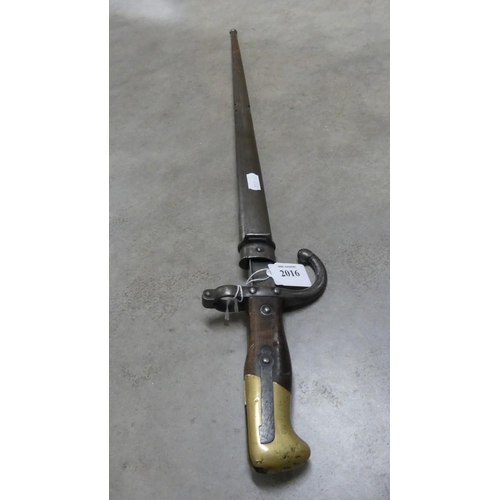 2016 - 19th Century French Rifle Bayonet.