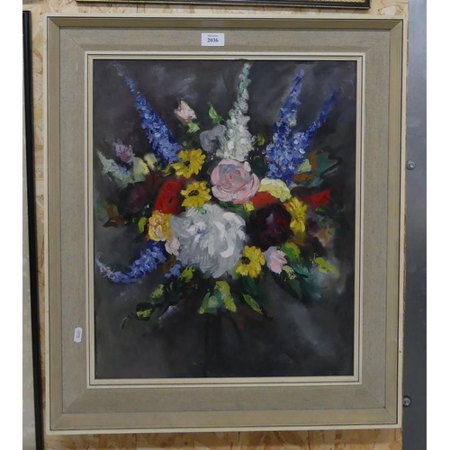 2036 - Framed Oil - Still Life, Signed A. G. Beauchamp Cameron, approx 44x 54cm.