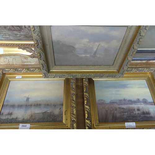 2060 - Three Modern Framed Prints - River Scenes.