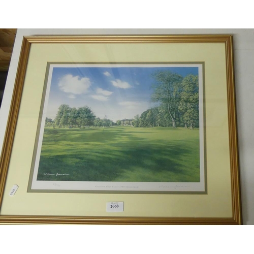 2068 - Framed Print - Glasgow Golf Club.