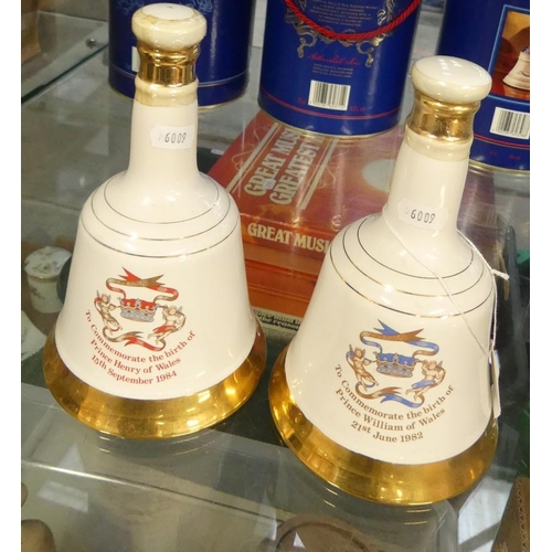 2088 - Two Bells Commemorative Whisky Decanters - both full & sealed.