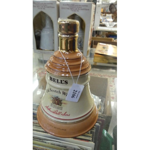 2106 - Sealed Decanter of Bells Scotch Whisky.