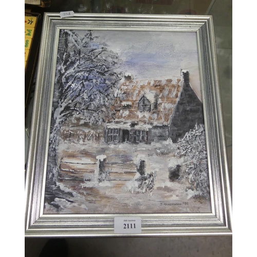 2111 - Framed Oil Painting - Entitled 