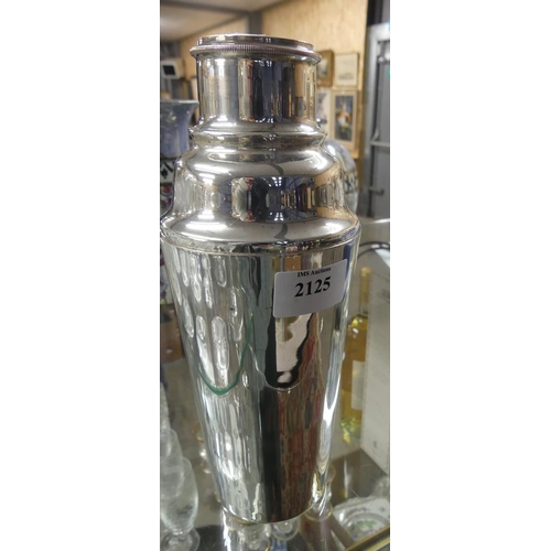 2125 - Silverplated Cocktail Shaker.