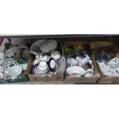 2141 - Four Boxes - Dinner & Tea Sets, DVD's etc.