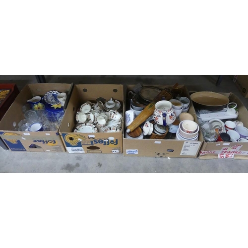 2147 - Four Boxes - Assorted Tea Sets & Kitchenware.