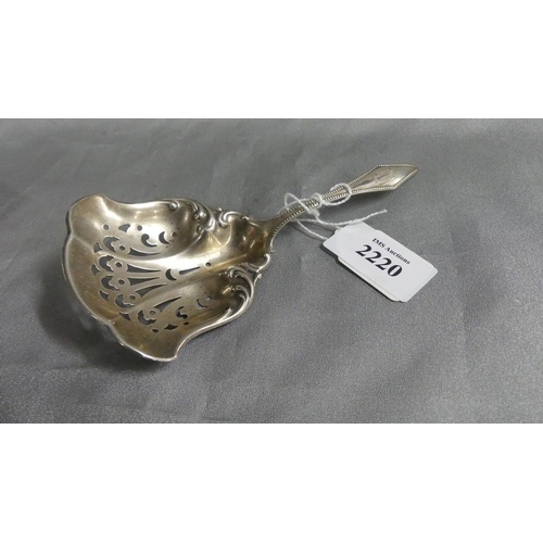 2220 - Silver Sifting Spoon.