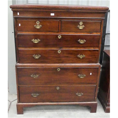 3001 - Antique Mahogany Chest On Chest.