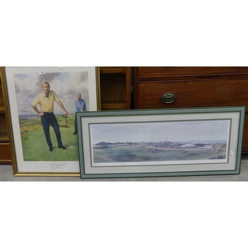 3009 - 2 Signed Golfing Prints ( One Signed by Arnold Palmer).