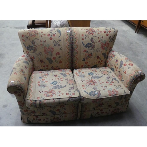 3029 - Floral Upholstered 2 Seat Sofa