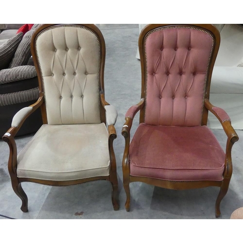 3044 - 2 Mahogany Framed Parlour Chairs.