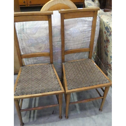 3058 - Pair Of Pine Bedroom Chairs