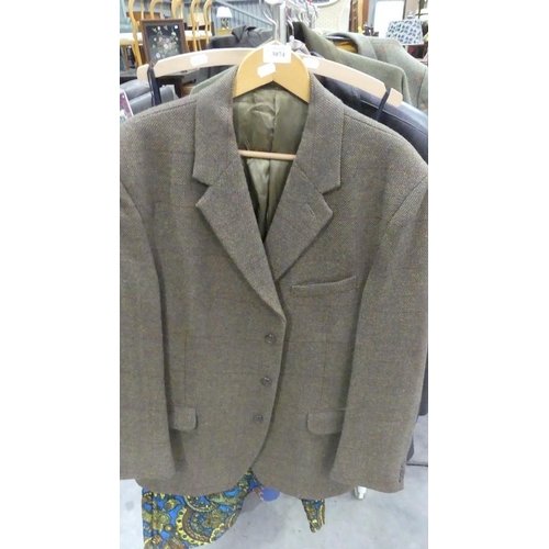 3074 - Mens Tweed Jacket Size Approx 44