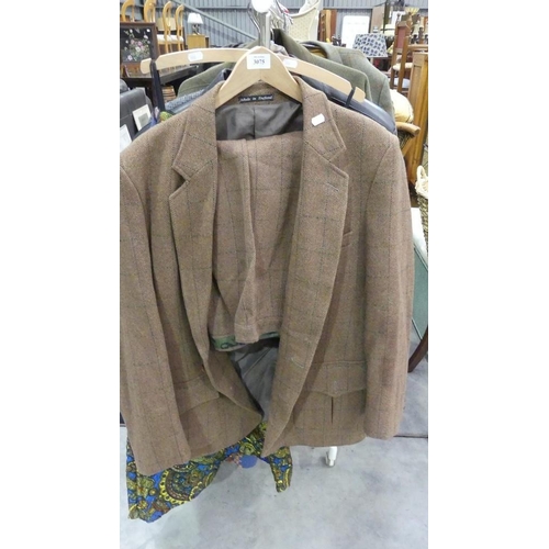 3075 - Mens David Ripper & Sons Tweed Jacket Size 44R & Matching Plus Fours