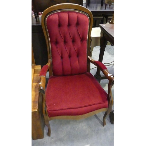 3105 - Pine Framed Armchair.