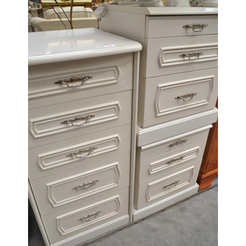 3181 - Slim 5 Drawer Chest & Pair of 2 Drawer Bedsides