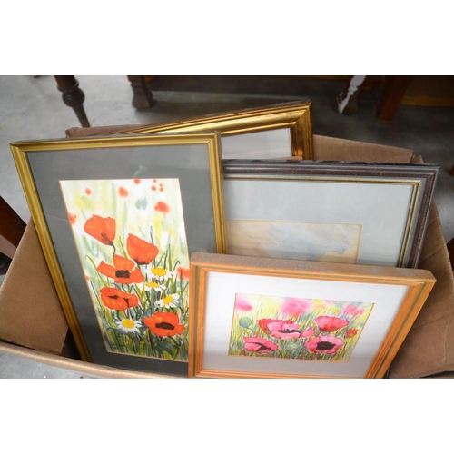 3231 - Box of Assorted Prints & Watercolours