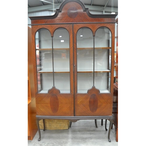 3238 - Edwardian Mahogany China Cabinet